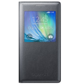Husa S-view Cover pentru Samsung Galaxy A5, Black