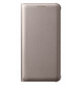 Husa Flip Wallet Samsung Galaxy A3 (2016), Gold