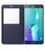 Husa S-View Cover Samsung Galaxy S6 Edge Plus, Blue Black 