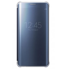 Husa Clear View Cover Samsung Galaxy S6 Edge Plus, Black