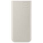 Baterie portabila Samsung, 10000mAh, 25W, 2x USB-C, Super Fast Charging, Beige