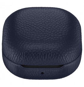 Husa Leather Cover pentru Samsung Galaxy Buds Live, Navy