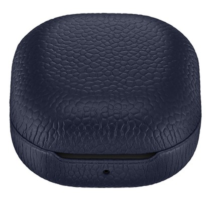 Husa Leather Cover pentru Samsung Galaxy Buds Live, Navy