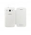Husa Flip Cover pentru Samsung Galaxy Core i8262, Chic White 