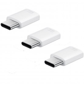 Pachet 3 x Adaptor USB Type-C Samsung la MicroUSB, White 