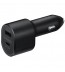 Incarcator auto Super Fast Dual Car Charger (Type C Max 45 W + USB-A Max 15 W), 5A Black