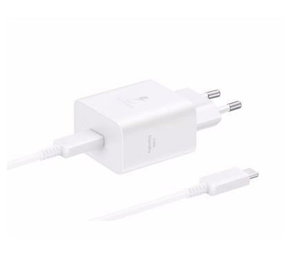 Incarcator retea USB-C, 45W, Super Fast Charger, Cablu USB-C 5A, White