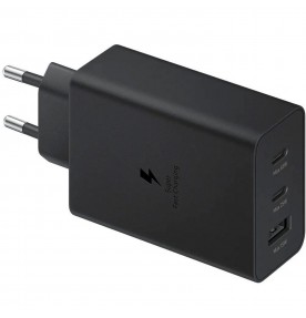 Incarcator  Adapter Trio (2 x USB Type-C + 1 x USB-A)  EP-T6530 (Max 65W) Fast Charger, Black