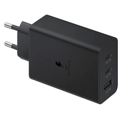 Incarcator  Adapter Trio (2 x USB Type-C + 1 x USB-A)  EP-T6530 (Max 65W) Fast Charger, Black