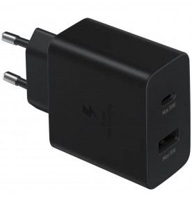 Incarcator retea Super Fast Charge 35W, Dual USB (Type-C + USB-A), Black 