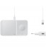 Incarcator wireless Duo (cu incarcator retea), Fast Charger, White