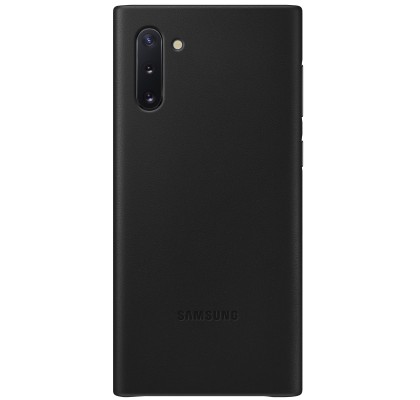 Husa Leather Cover pentru Samsung Galaxy Note 10, Black