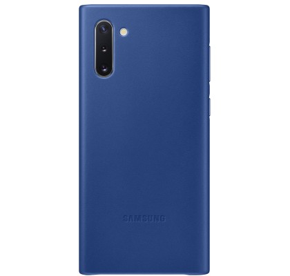 Husa Leather Cover pentru Samsung Galaxy Note 10, Blue