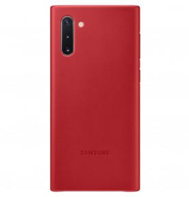 Husa Leather Cover pentru Samsung Galaxy Note 10, Red