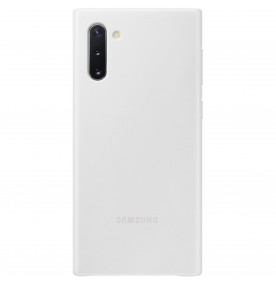 Husa Leather Cover pentru Samsung Galaxy Note 10, White