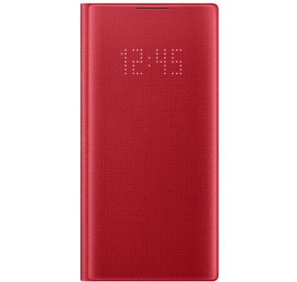 Husa LED View Cover pentru Samsung Galaxy Note 10, Red