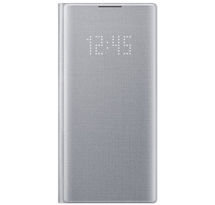 Husa LED View Cover pentru Samsung Galaxy Note 10, Silver