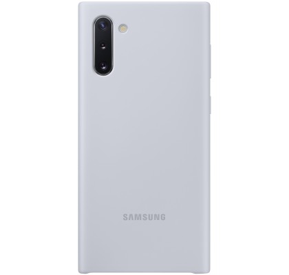 Husa Silicone Cover pentru Samsung Galaxy Note 10, Silver