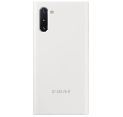 Husa Silicone Cover pentru Samsung Galaxy Note 10, White