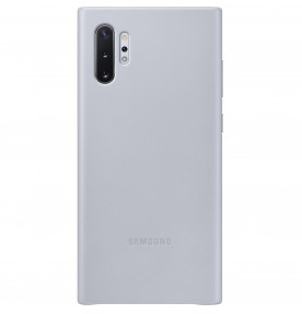 Husa Leather Cover pentru Samsung Galaxy Note 10+, Gray