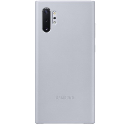 Husa Leather Cover pentru Samsung Galaxy Note 10+, Gray