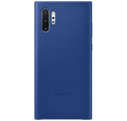 Husa Leather Cover pentru Samsung Galaxy Note 10+, Blue