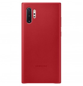 Husa Leather Cover pentru Samsung Galaxy Note 10+, Red