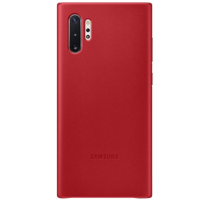 Husa Leather Cover pentru Samsung Galaxy Note 10+, Red