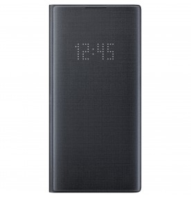 Husa LED View Cover pentru Samsung Galaxy Note 10+, Black