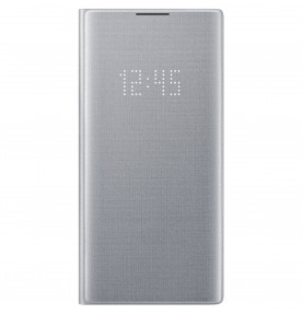 Husa LED View Cover pentru Samsung Galaxy Note 10+, Silver