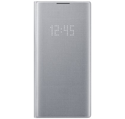 Husa LED View Cover pentru Samsung Galaxy Note 10+, Silver