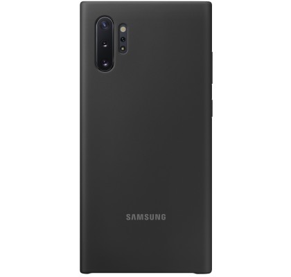 Husa Silicone Cover pentru Samsung Galaxy Note 10+, Black
