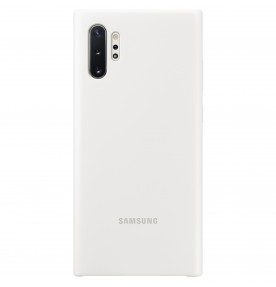 Husa Silicone Cover pentru Samsung Galaxy Note 10+, White