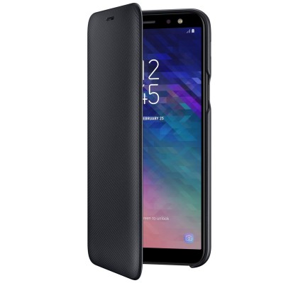 Husa Flip Wallet Samsung Galaxy A6 (2018), Black
