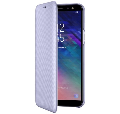 Husa Flip Wallet Samsung Galaxy A6 (2018), Orchid Gray
