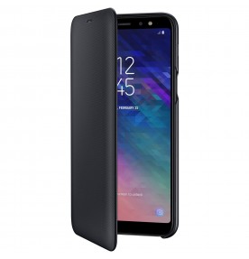 Husa Flip Wallet Samsung Galaxy A6 Plus (2018), Black