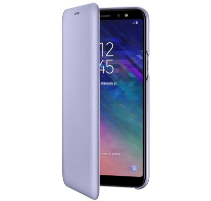 Husa Flip Wallet Samsung Galaxy A6 Plus (2018), Orchid Gray