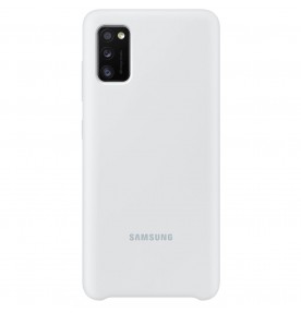 Husa Silicone Cover pentru Samsung Galaxy A41 (2020), White