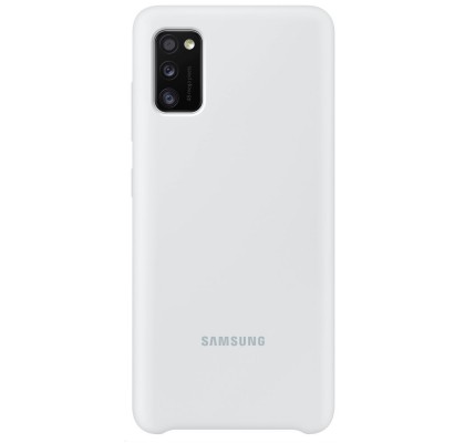 Husa Silicone Cover pentru Samsung Galaxy A41 (2020), White