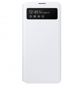 Husa S-View Wallet pentru Samsung Galaxy A51, White