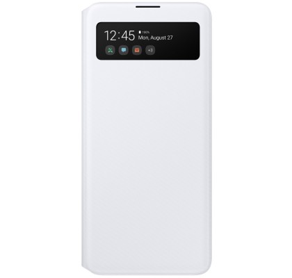 Husa S-View Wallet pentru Samsung Galaxy A51, White