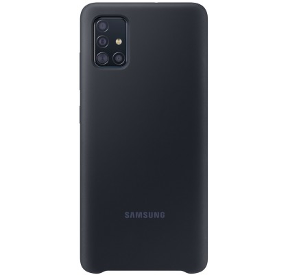 Husa Silicone Cover pentru Samsung Galaxy A51, Black