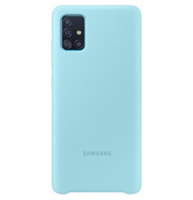 Husa Silicone Cover pentru Samsung Galaxy A51, Blue