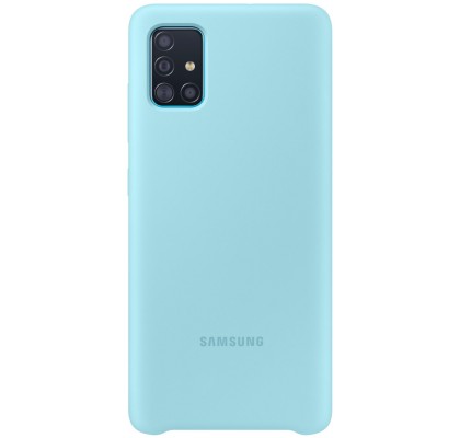 Husa Silicone Cover pentru Samsung Galaxy A51, Blue