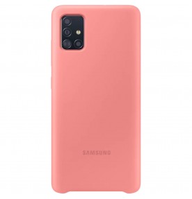 Husa Silicone Cover pentru Samsung Galaxy A51 (2020), Pink