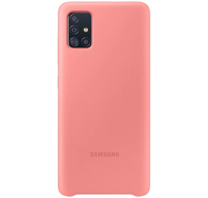 Husa Silicone Cover pentru Samsung Galaxy A51 (2020), Pink