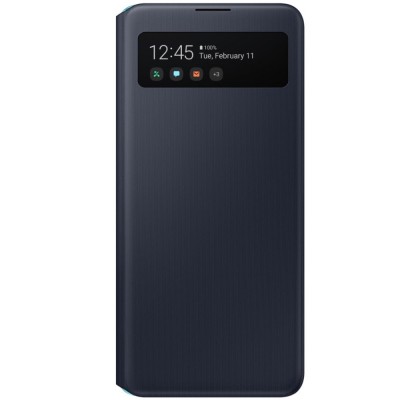 Husa S-View Wallet pentru Samsung Galaxy A51 5G, Black