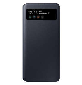 Husa S-View Wallet pentru Samsung Galaxy A71 (2020), Black