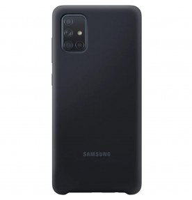 Husa Silicone Cover pentru Samsung Galaxy A71 (2020), Black