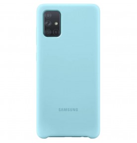 Husa Silicone Cover pentru Samsung Galaxy A71 (2020), Blue